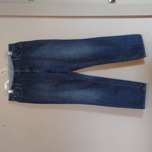 Talbots Womens Boyfriend Denim Jeans Size 10 Straight Leg Medium Wash